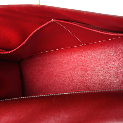 Hermes Courchevel Kelly Sellier 32 Rouge H 5 of 10