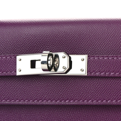 Hermes Madame Calfskin Kelly Sellier 25 Anemone 7 of 10