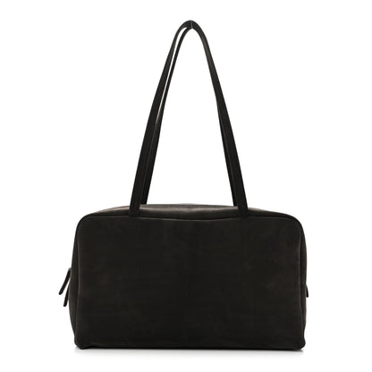 The Row Nubuck Astra Bowling Bag Ebony Brown 1 of 9