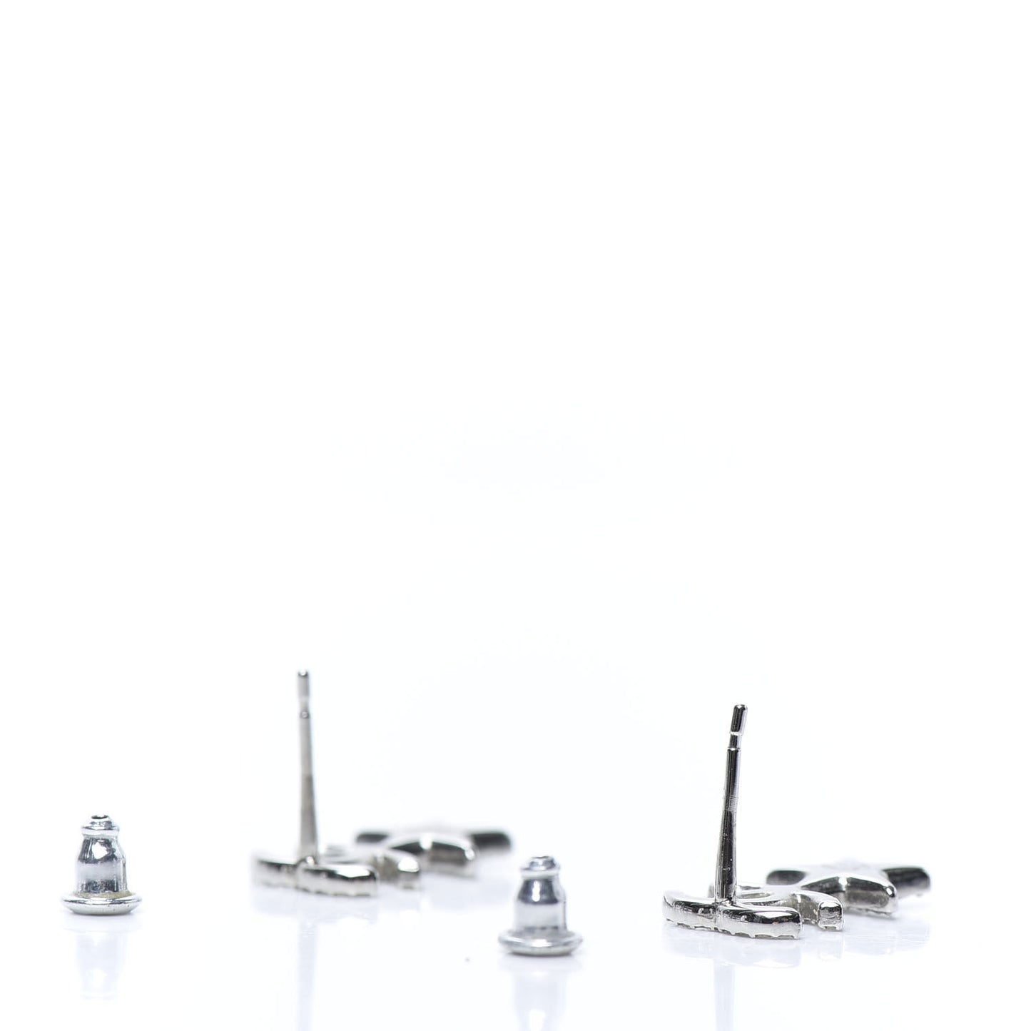 Crystal CC Starfall Drop Earrings Silver