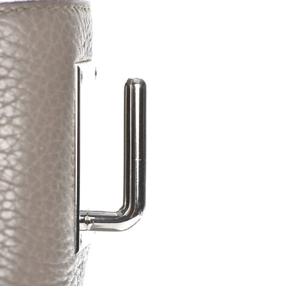 Hermes Taurillon Clemence Jypsiere 37 Etain 18 of 28