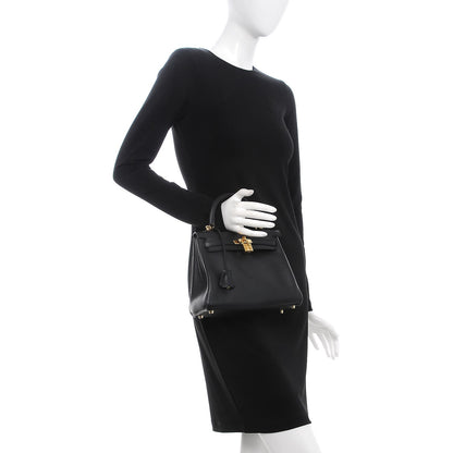 Hermes Swift Kelly Retourne 25 Black 2 of 11