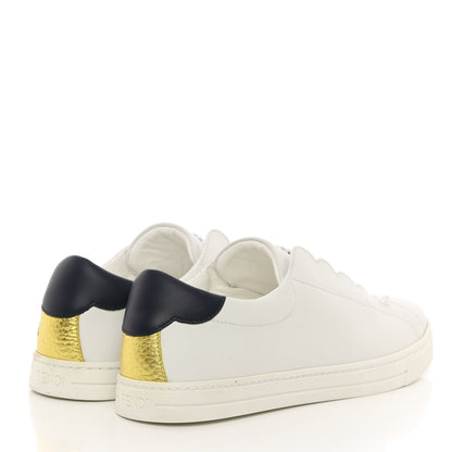 Fendi Vitello Rockoclick Slip On Sneakers 36 White Multicolor 4 of 11