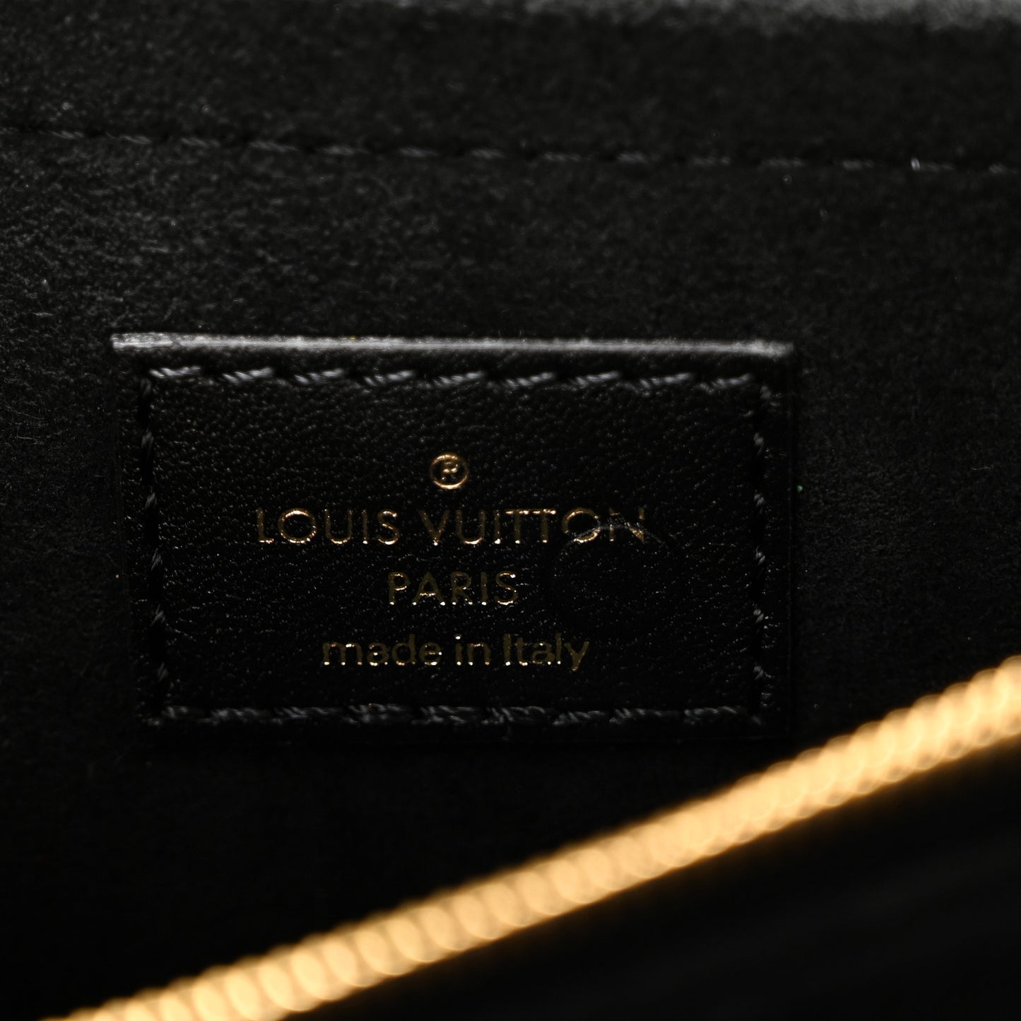 Calfskin LV New Wave Chain Bag Black