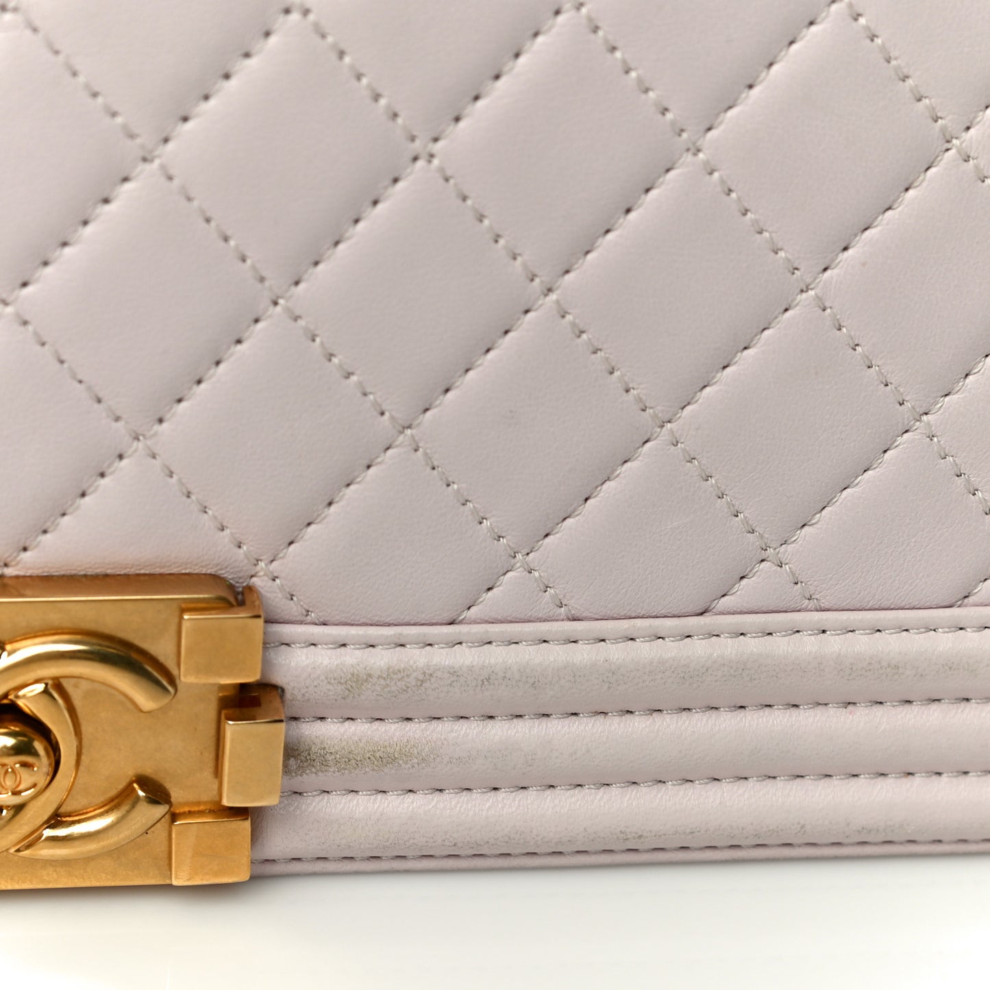 Lambskin Quilted New Medium Boy Flap Light Pink