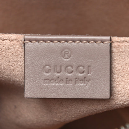 Gucci Calfskin Matelasse Mini GG Marmont Chain Shoulder Bag Porcelain Rose 6 of 11