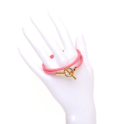 Hermes Swift Glenan Double Tour Bracelet Rose Ete 2 of 5