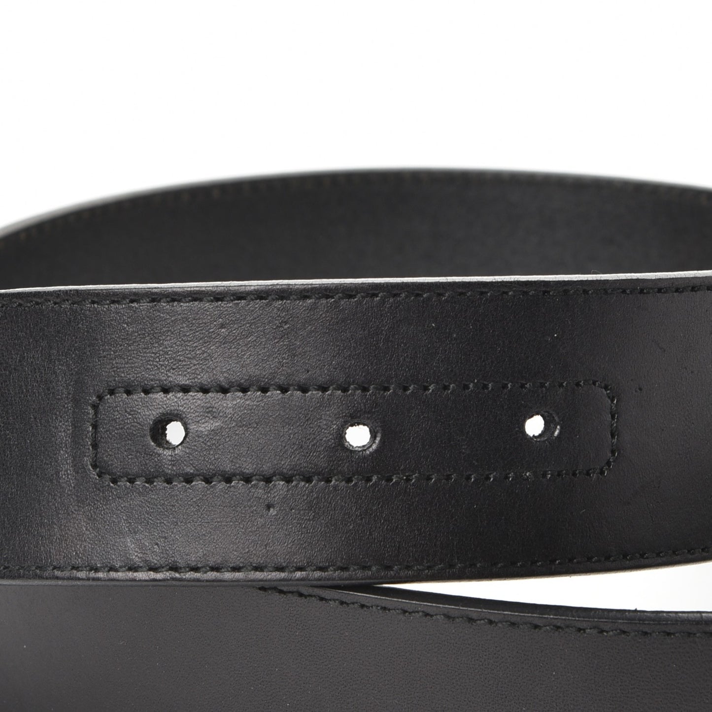 Calfskin Turquoise Interlocking G Belt 80 32 Black