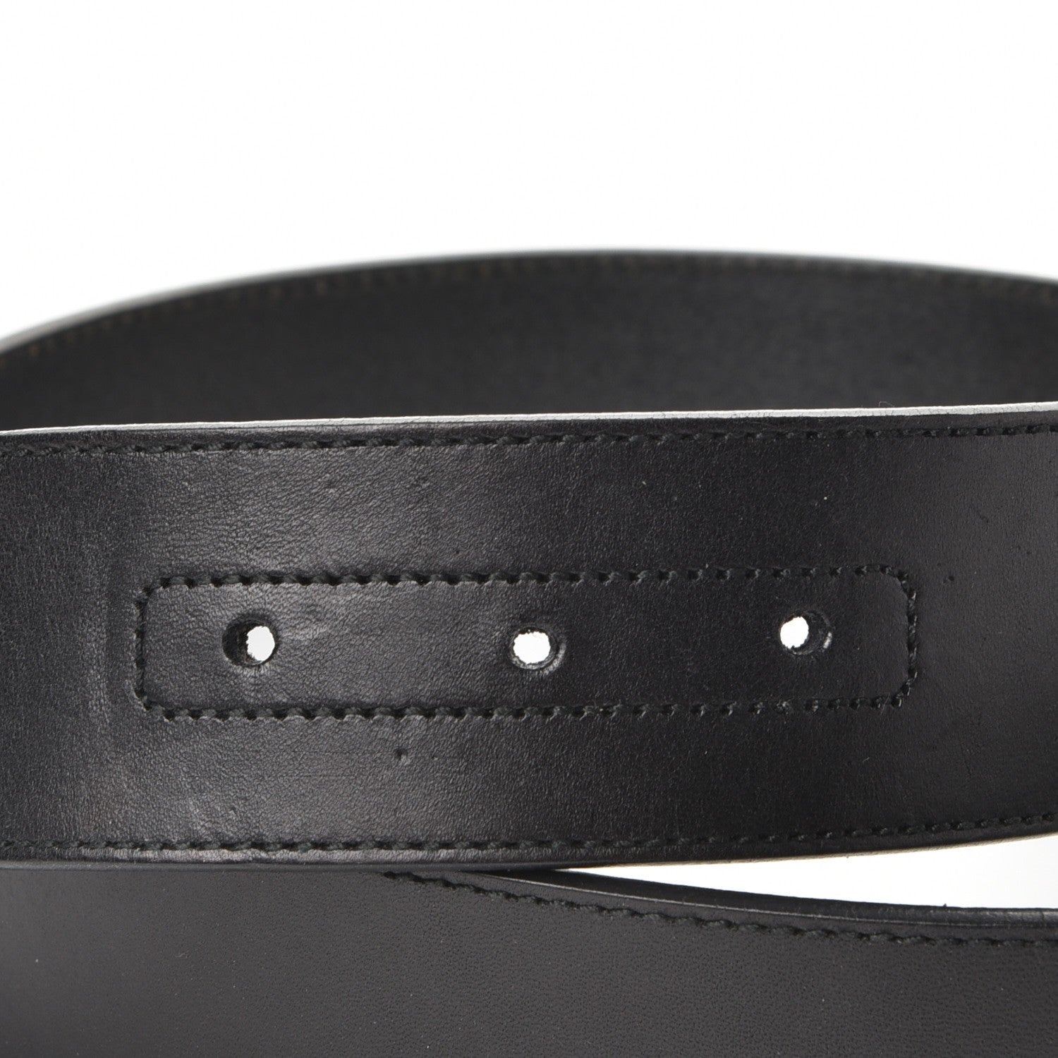 Gucci Calfskin Turquoise Interlocking G Belt 80 32 Black 6 of 7