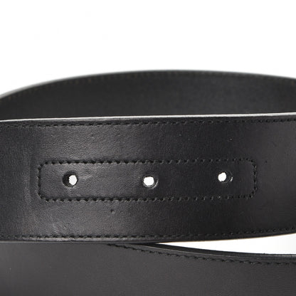 Gucci Calfskin Turquoise Interlocking G Belt 80 32 Black 6 of 7