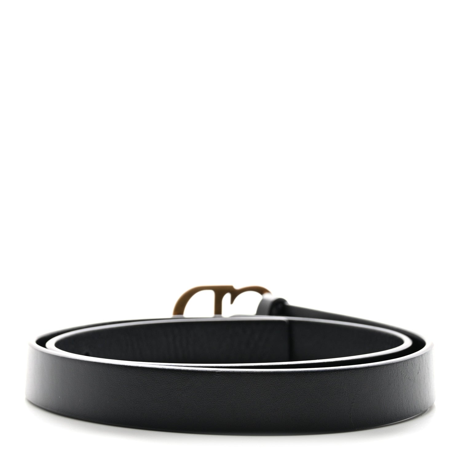 Christian Dior Calfskin Saddle Belt 80 Black 2 of 10