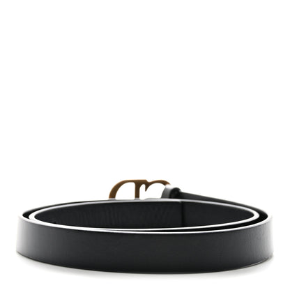 Christian Dior Calfskin Saddle Belt 80 Black 2 of 10