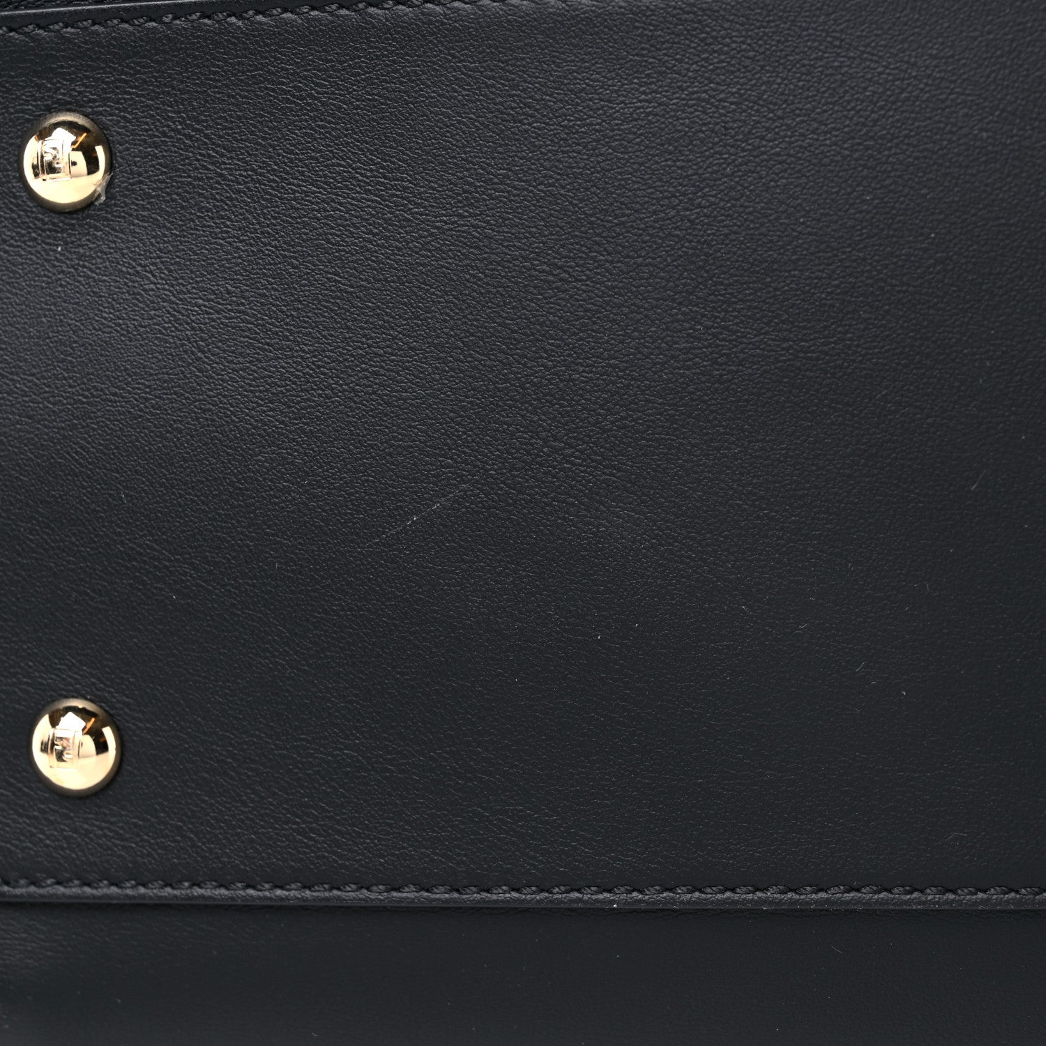Fendi Vitello Grace King Karligraphy Chain Bucket Bag Black Bisquit 13 of 16