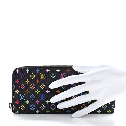 Louis Vuitton LV X TM Monogram Multicolor Clemence Wallet Black 2 of 7