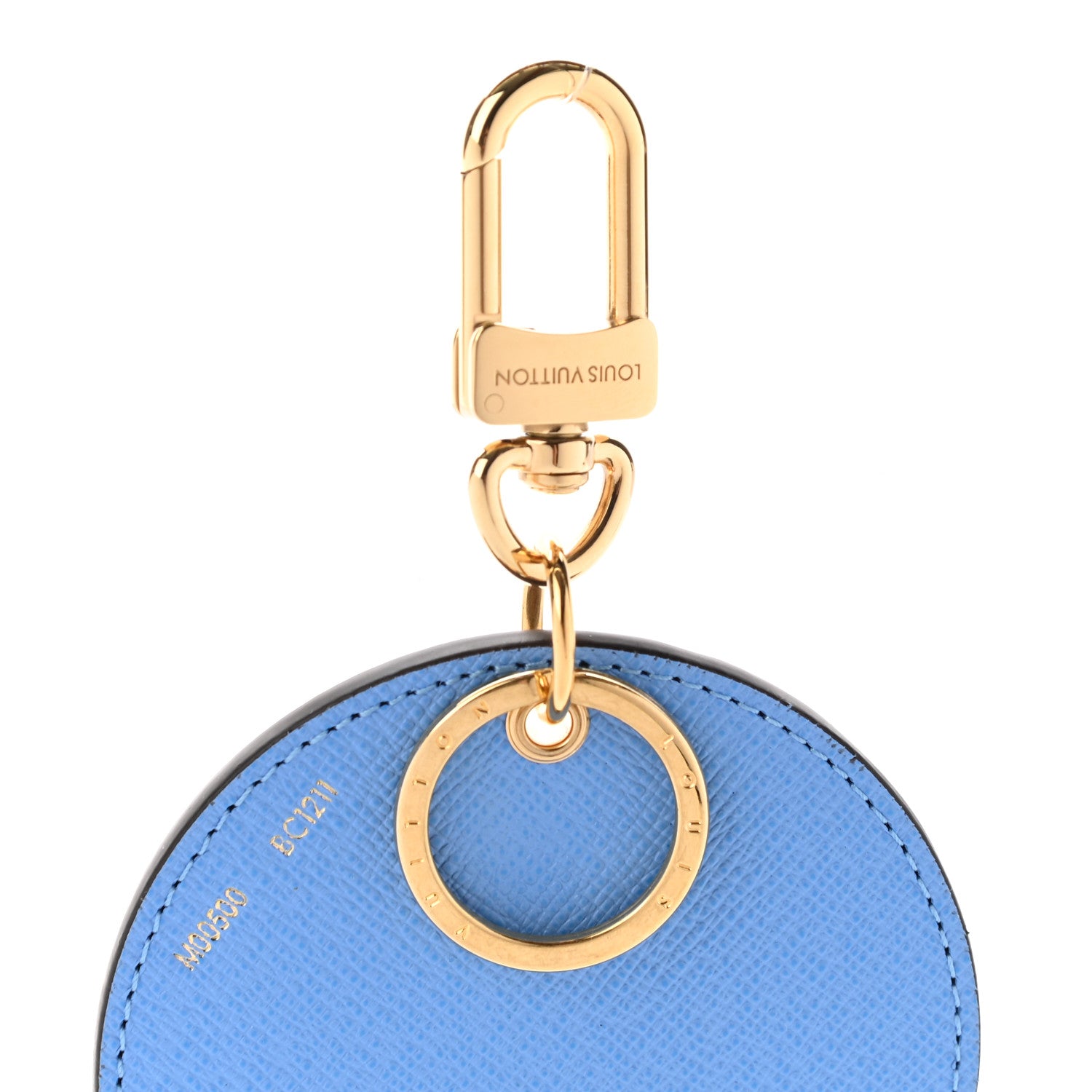 Louis Vuitton Monogram 2021 Christmas Animation China Wall Bag Charm Key Ring Myosotis Blue 4 of 4
