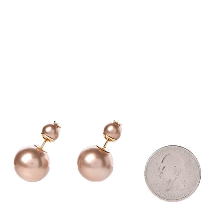 Christian Dior Pearl Mise En Dior Tribal Earrings Pink 2 of 4