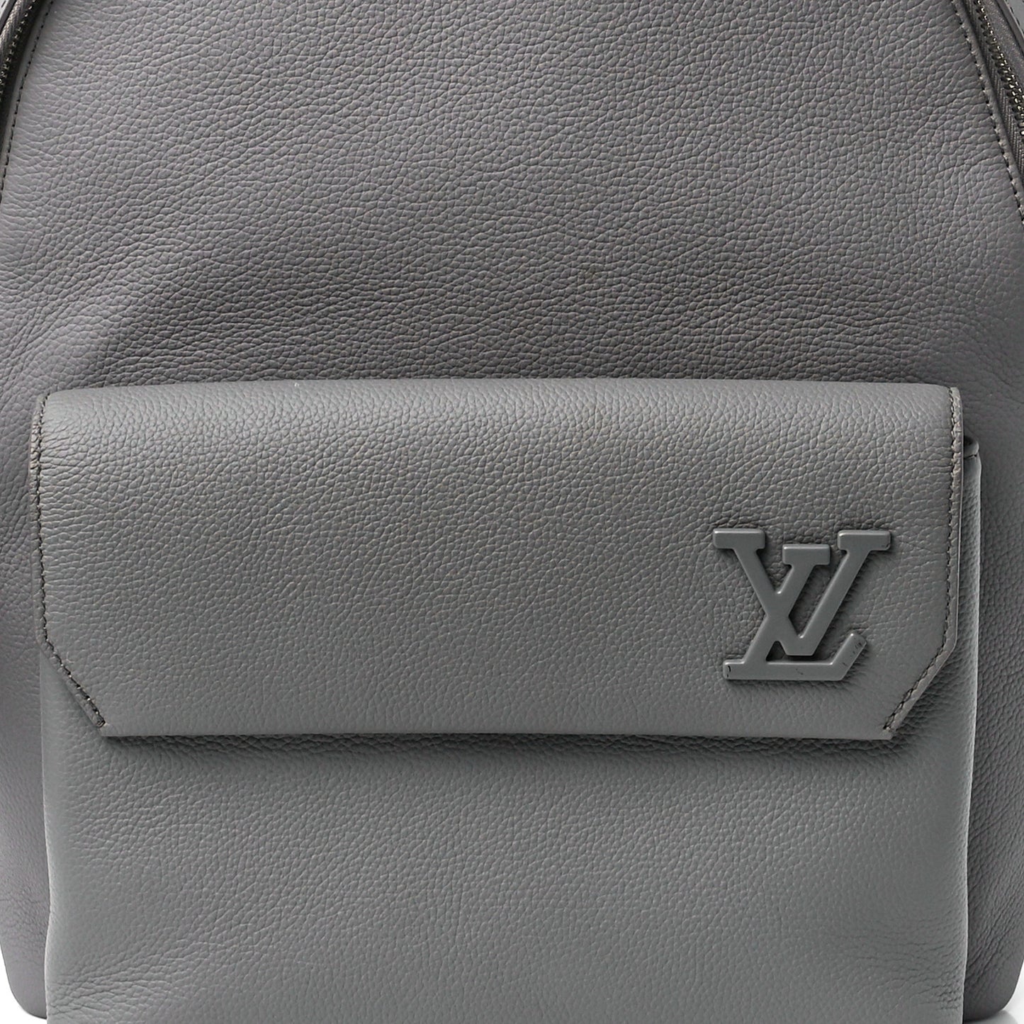 Grained Calfskin Aerogram Takeoff Backpack Grey