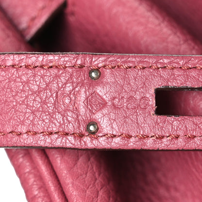 Hermes Taurillon Clemence Birkin 30 Bois de Rose 7 of 12