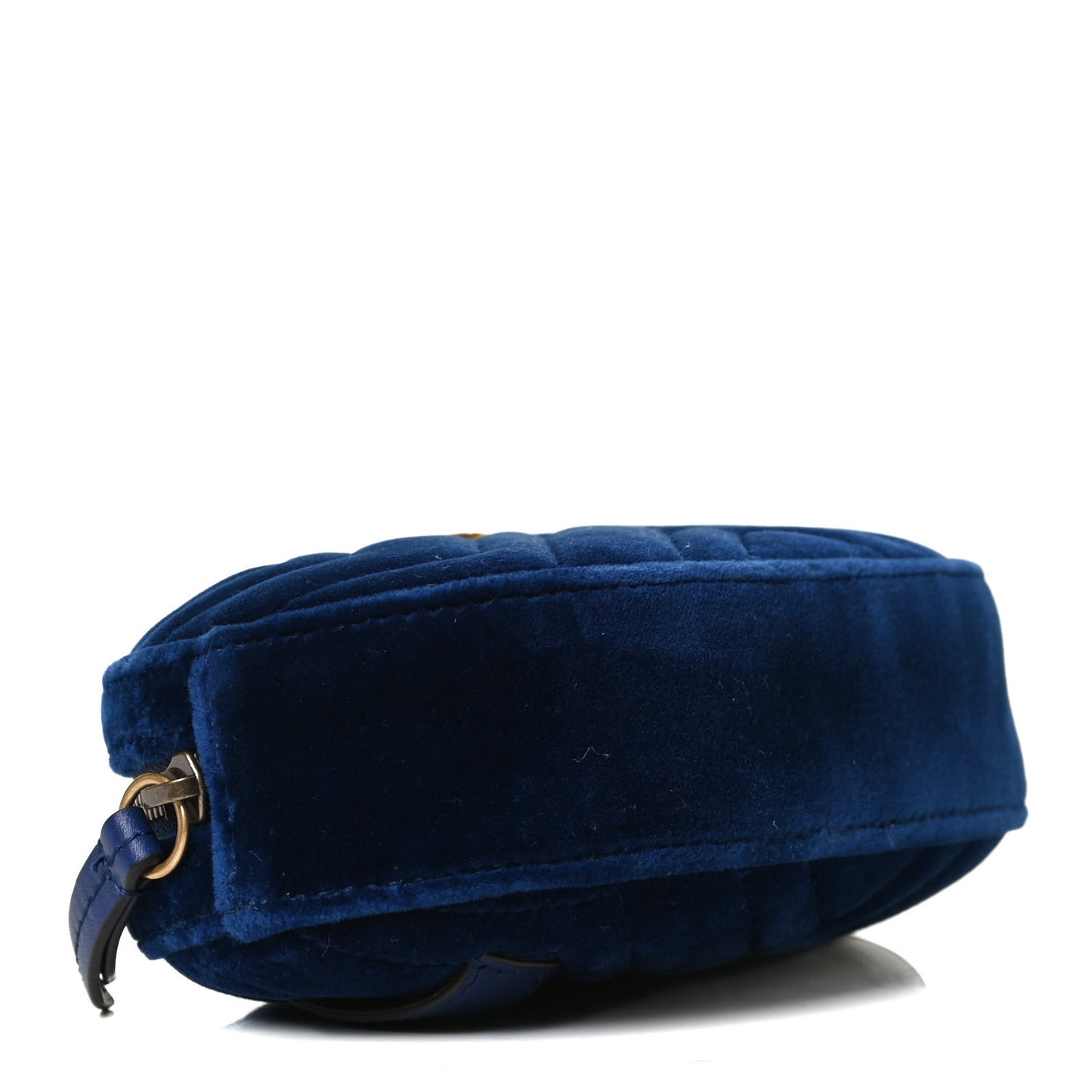 Velvet Matelasse GG Marmont Belt Bag 85 34 Cobalt Blue