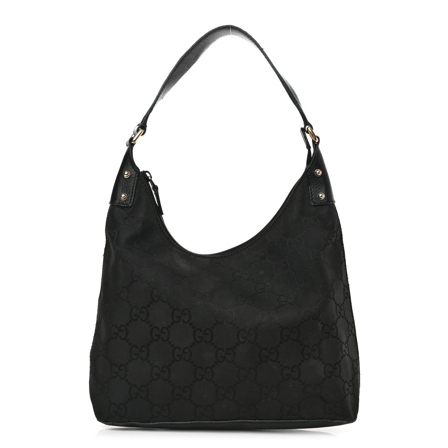 Gucci Nylon Monogram Small Hobo Black 1 of 16