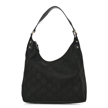 Gucci Nylon Monogram Small Hobo Black 1 of 16