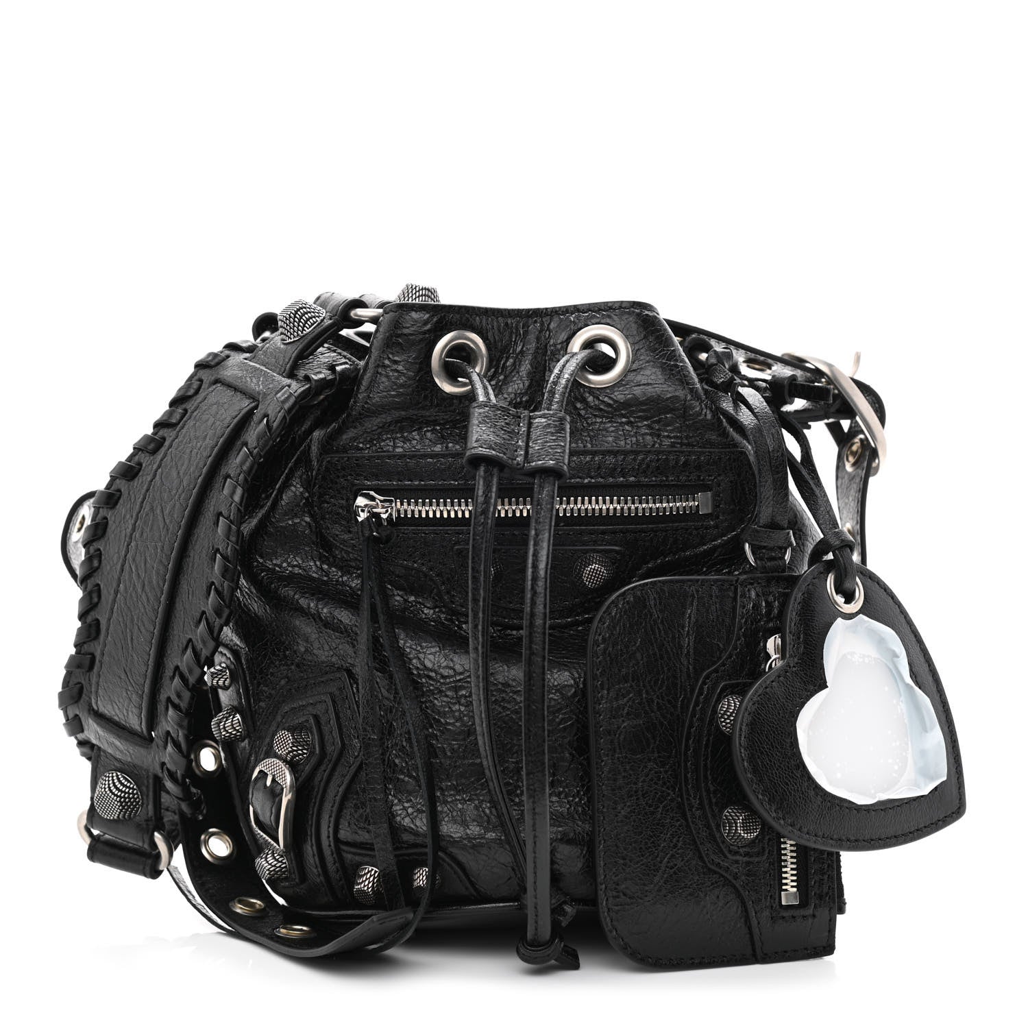 Balenciaga Agneau Arena Le Cagole Bucket Bag XS Black 1 of 10