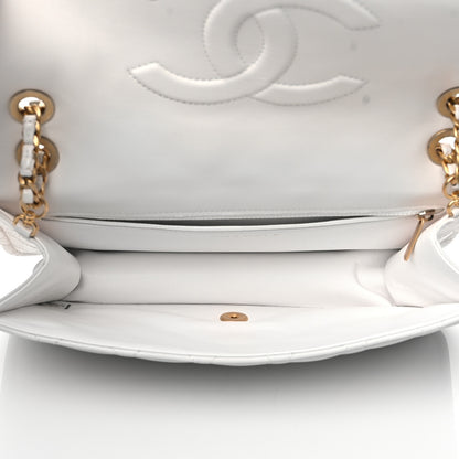 Chanel Caviar Quilted Large Sweet Classic Flap White 5 of 10