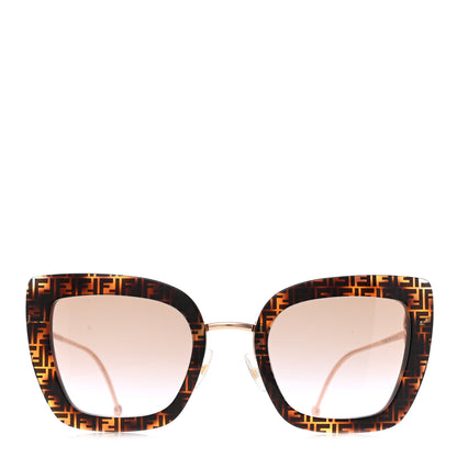 Fendi Acetate Metal F is Fendi FF Square Cat Eye Sunglasses FF 0408/S Havana 2 of 7