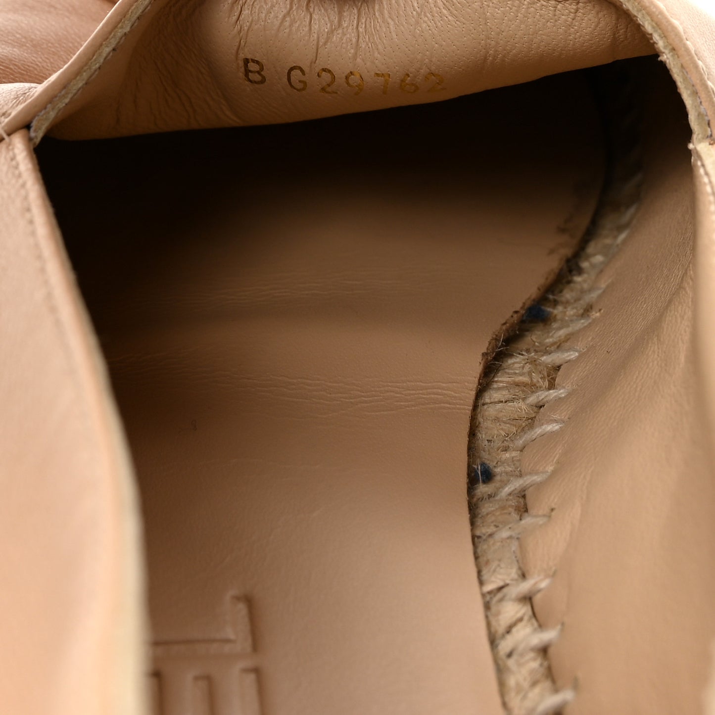 Lambskin CC Espadrilles 37 Beige Black
