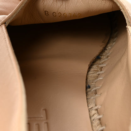 Chanel Lambskin CC Espadrilles 37 Beige Black 9 of 9
