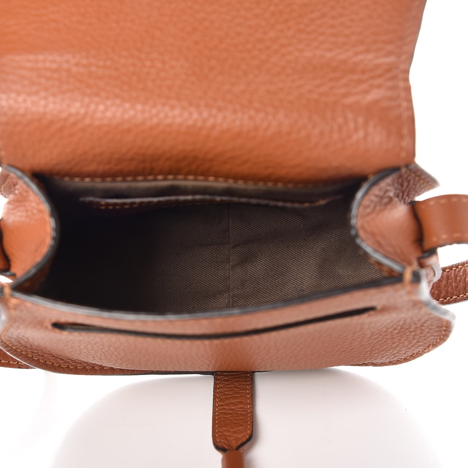 Chloe Calfskin Mini Marcie Round Crossbody Bag Tan 5 of 15