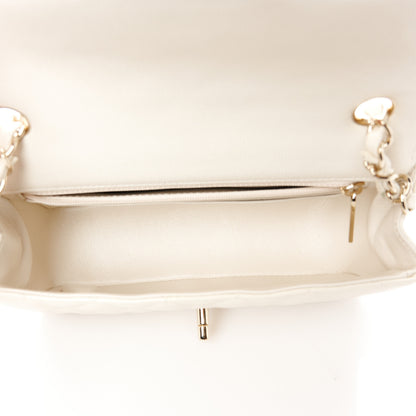 Chanel Caviar Quilted Mini Rectangular Flap White 5 of 11