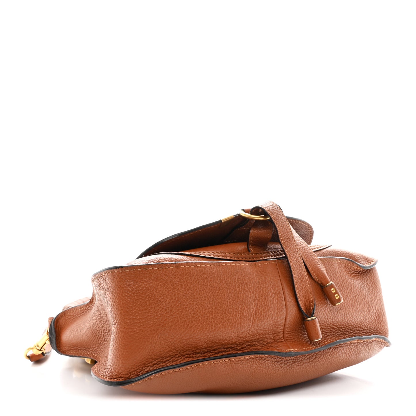 Calfskin Small Marcie Satchel Tan