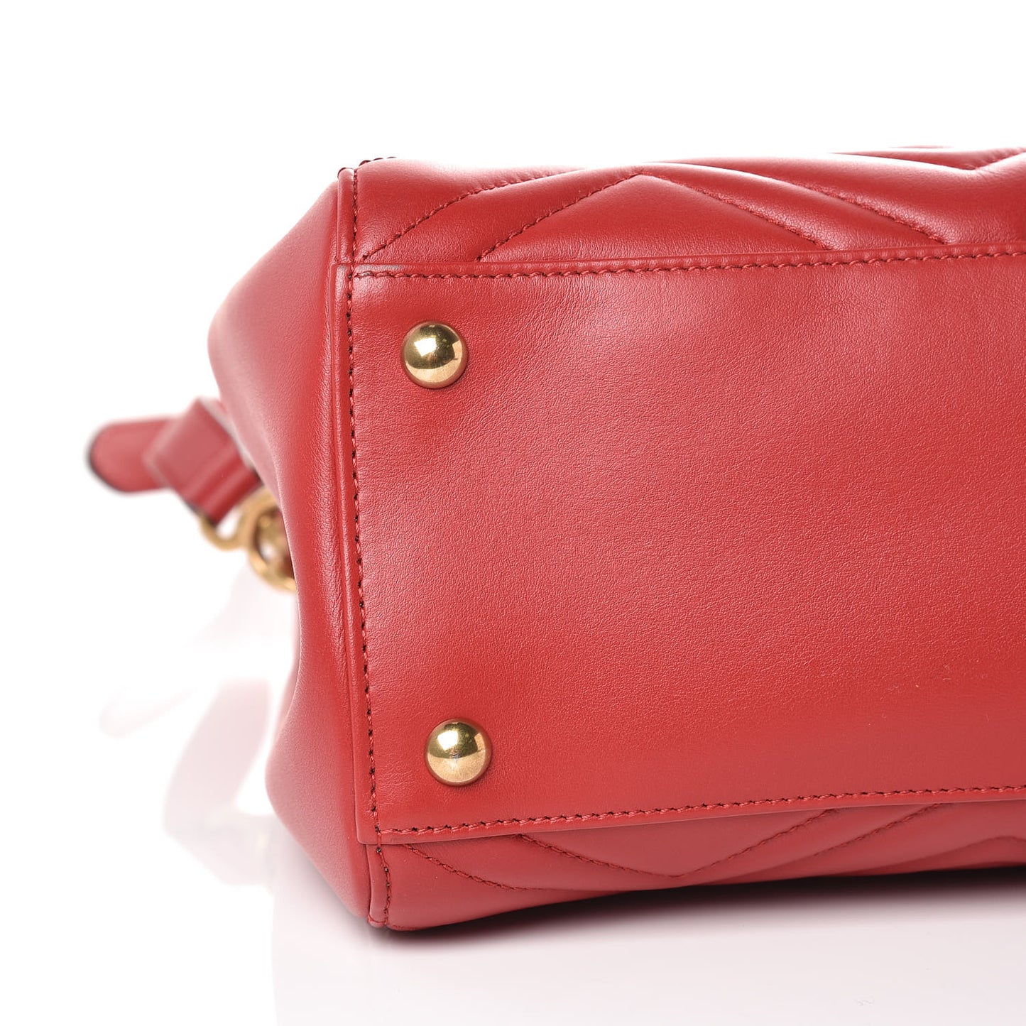 Calfskin Matelasse Medium GG Marmont Tote Hibiscus Red