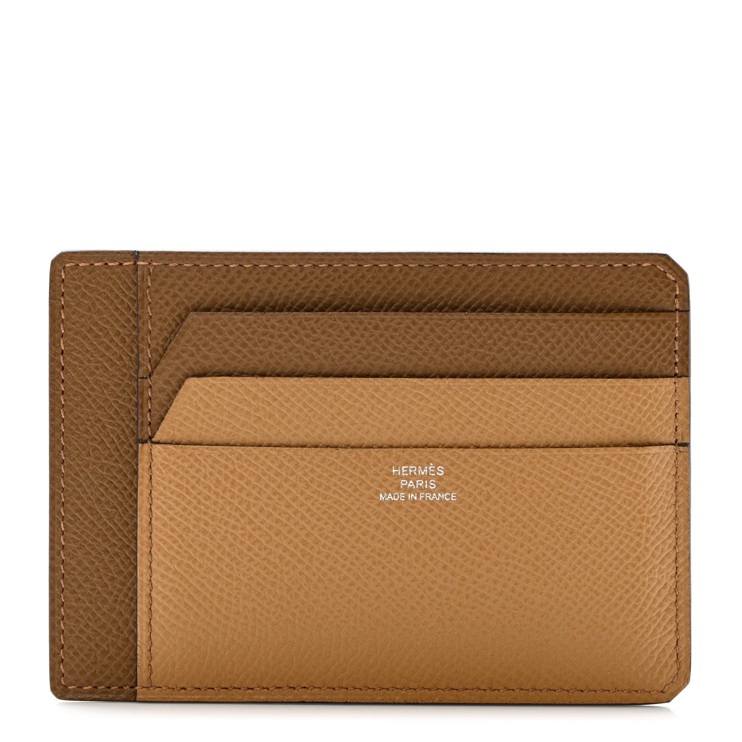 Hermes Epsom City 8CC Card Holder Alezan Biscuit 1 of 7