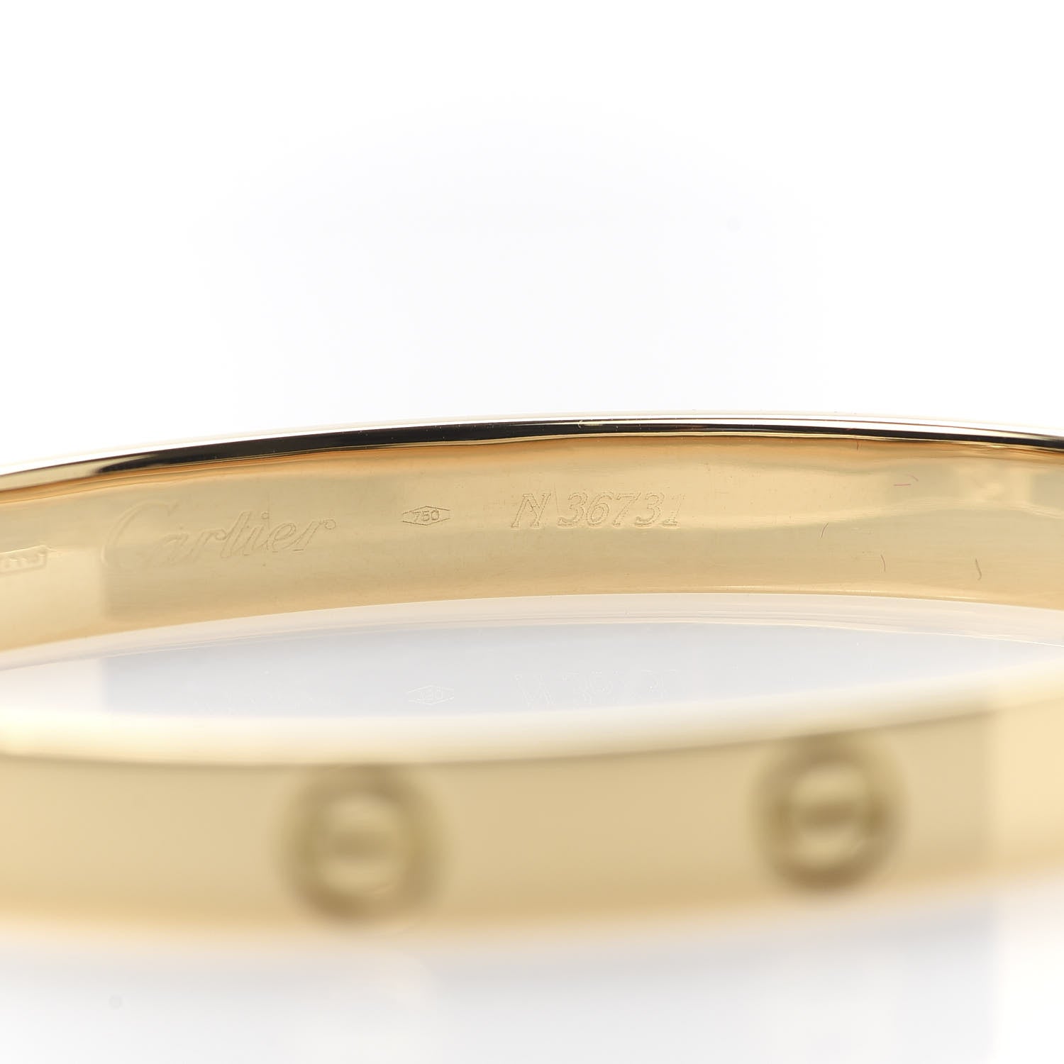 Cartier 18K Yellow Gold LOVE Bracelet 17 4 of 5