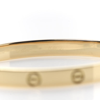 Cartier 18K Yellow Gold LOVE Bracelet 17 4 of 5