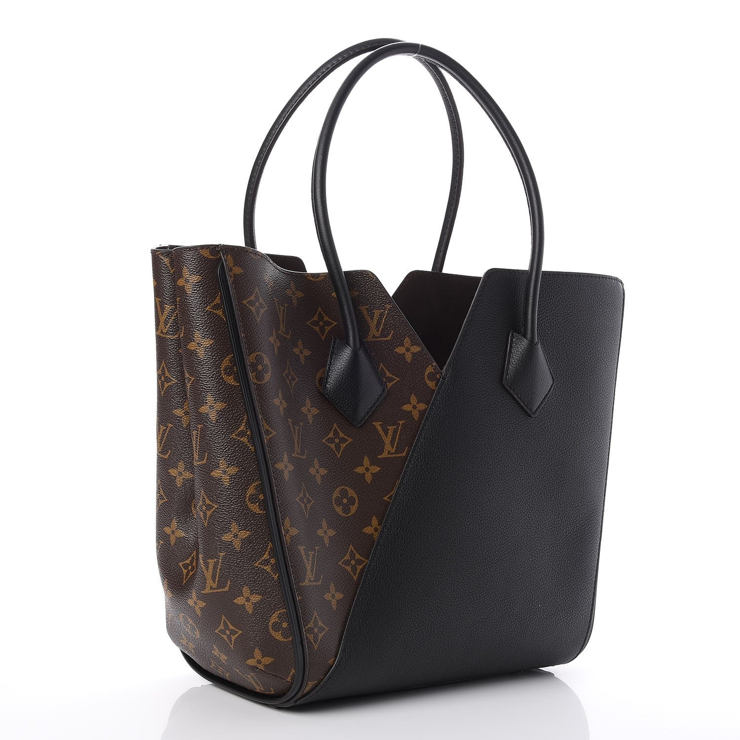 Louis Vuitton Calfskin Monogram Kimono Tote Black 3 of 6