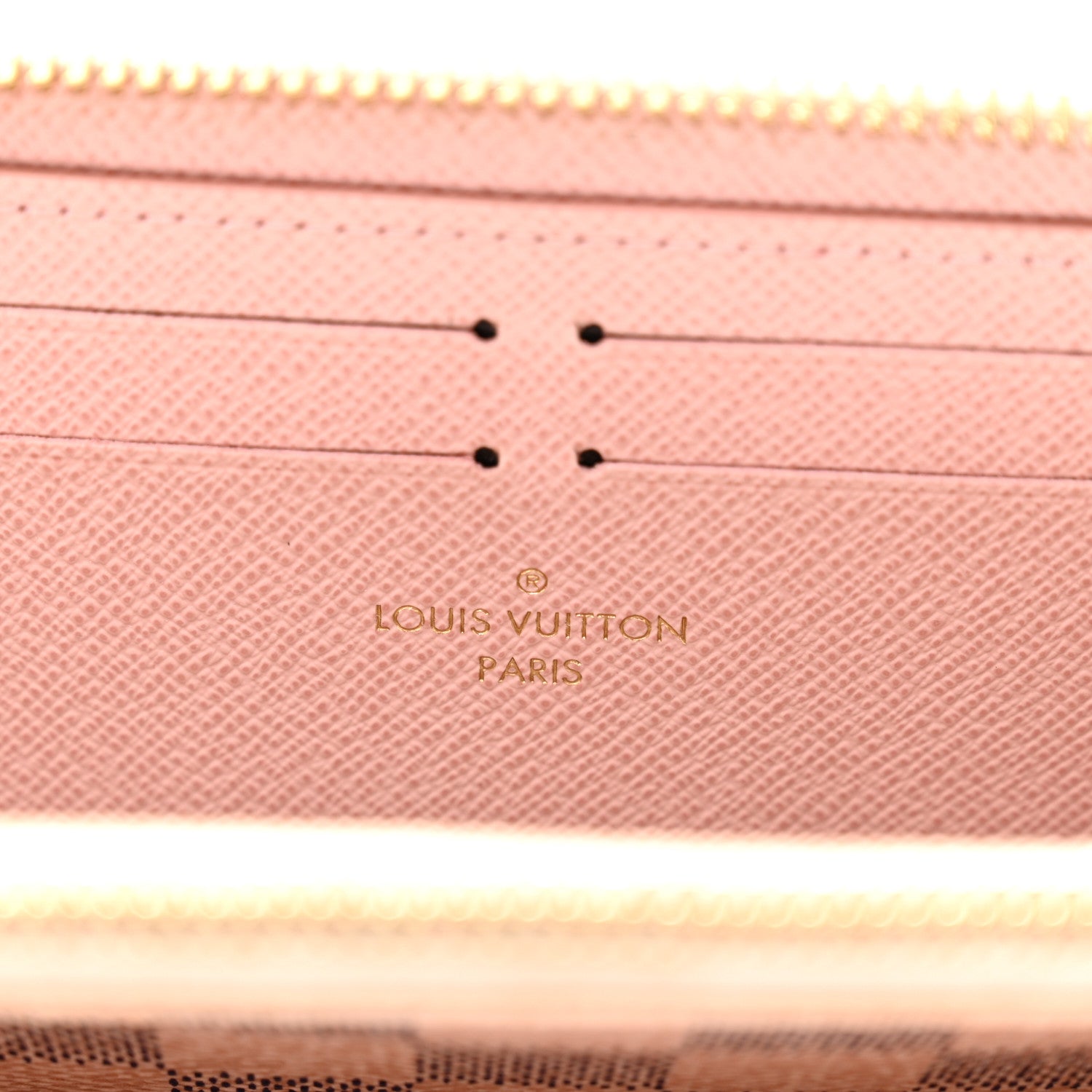 Louis Vuitton Damier Azur Clemence Wallet Rose Ballerine 4 of 5