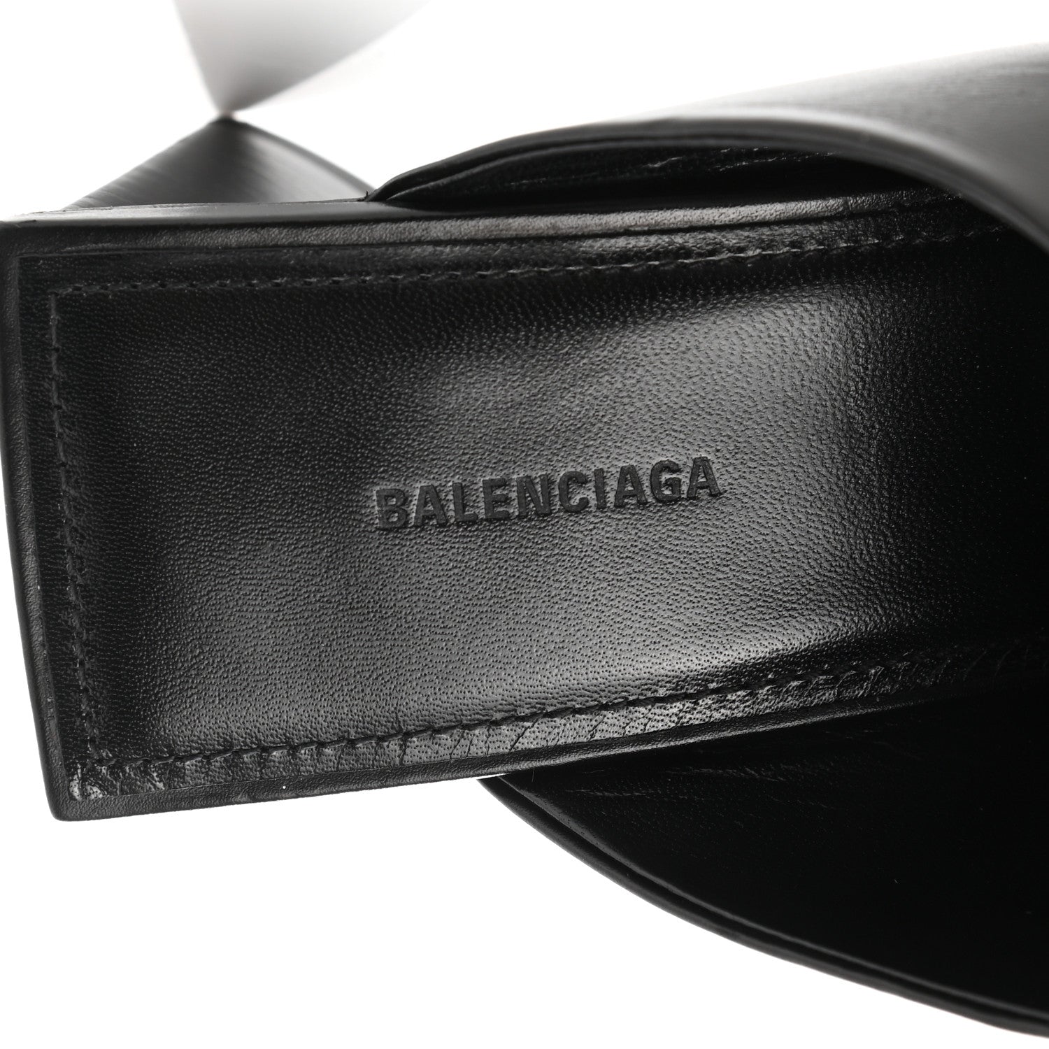Balenciaga Smooth Calfskin Moon 60mm Sandals 38 Black 7 of 9