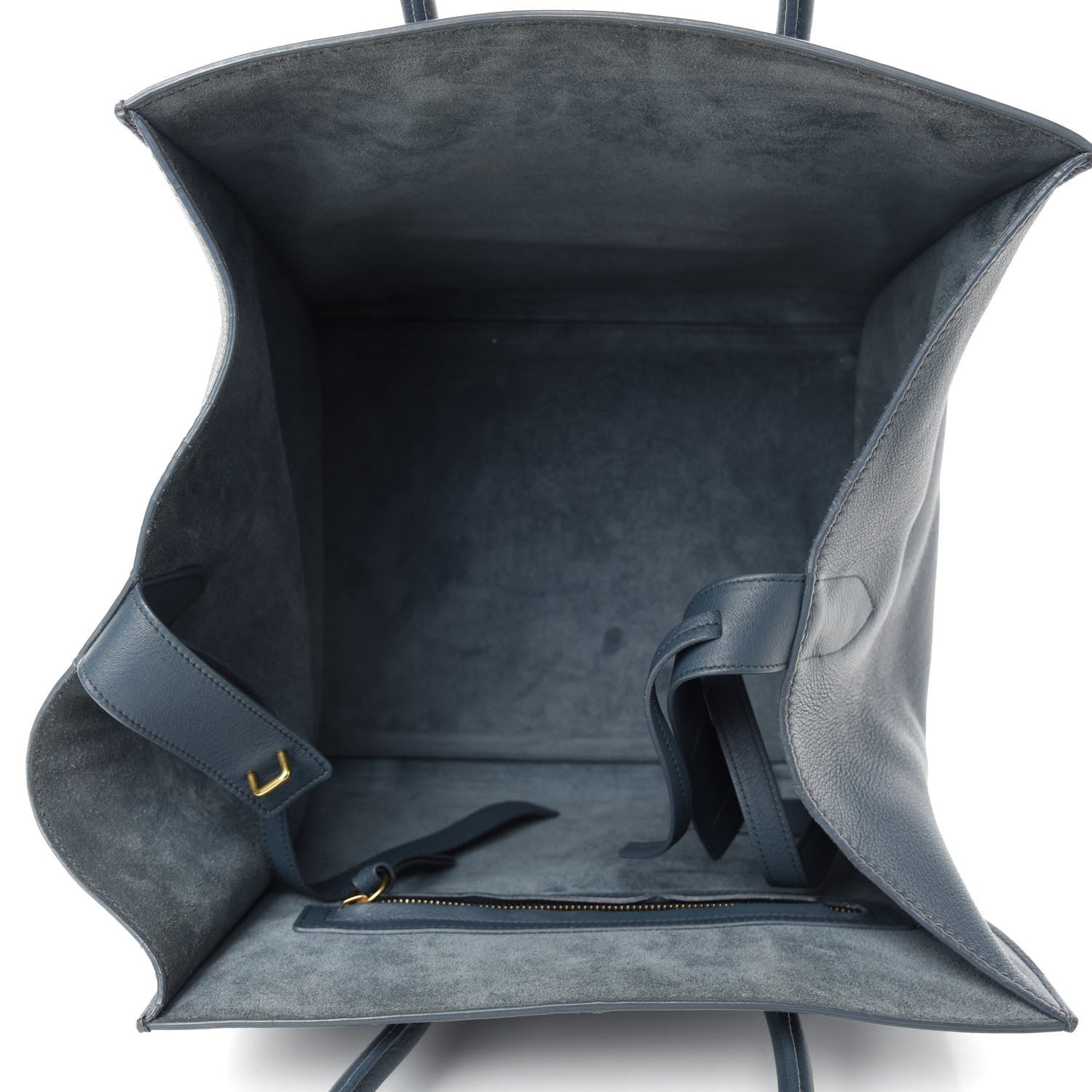 Celine Supple Calfskin Medium Phantom Luggage Blue 5 of 16