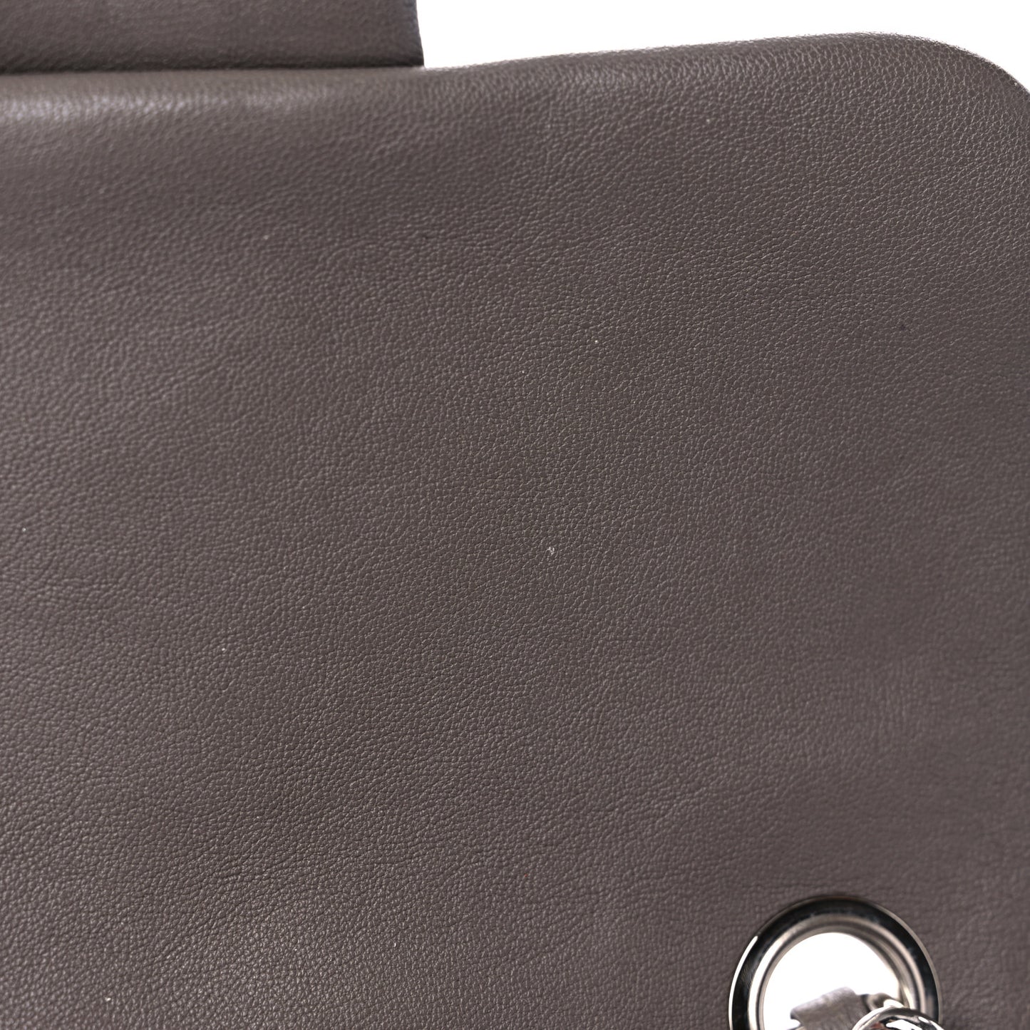 Washed Lambskin Quilted Mini Chain Around Flap Taupe