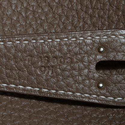 Hermes Taurillon Clemence Lindy 30 Etoupe 8 of 14