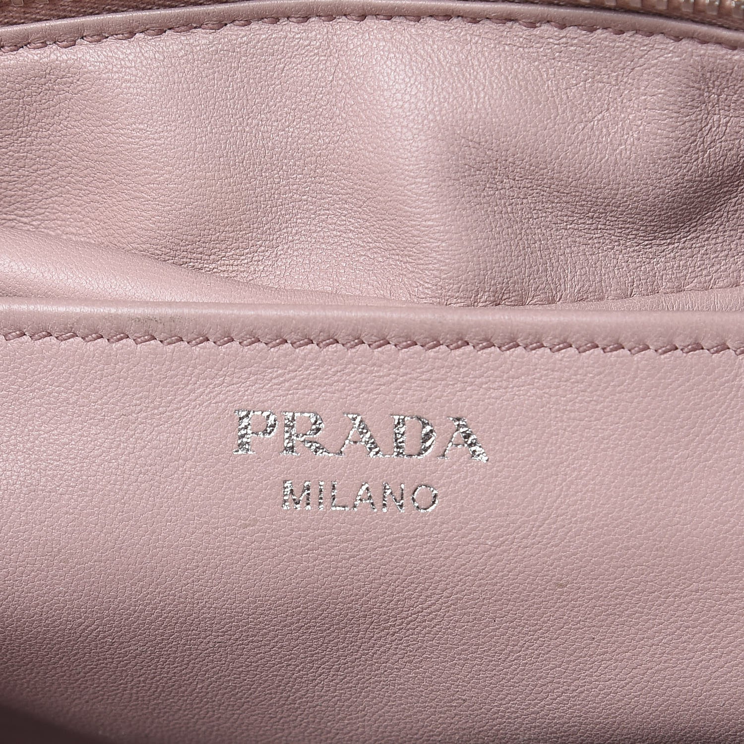 Prada Soft Calf Medium Inside Tote Black Mughetto 8 of 20