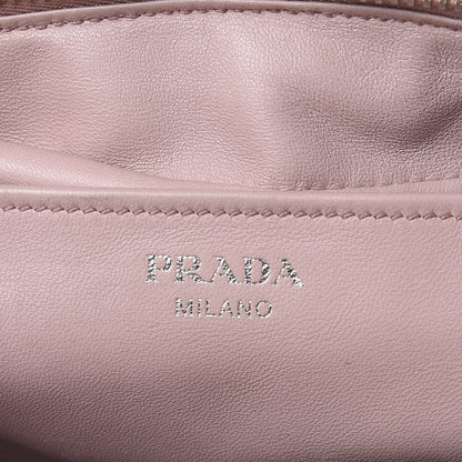 Prada Soft Calf Medium Inside Tote Black Mughetto 8 of 20