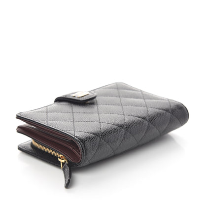 Chanel Caviar Quilted Zipped Pocket Wallet Black 3 of 8