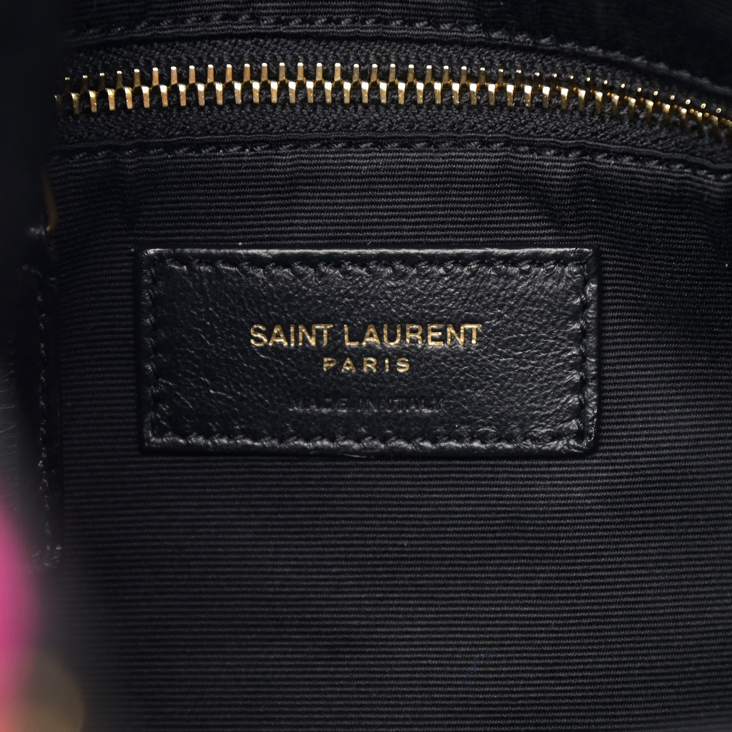 Saint Laurent Tweed Lambskin Matelasse Monogram Joe Backpack Black Rosso Multicolor 6 of 10