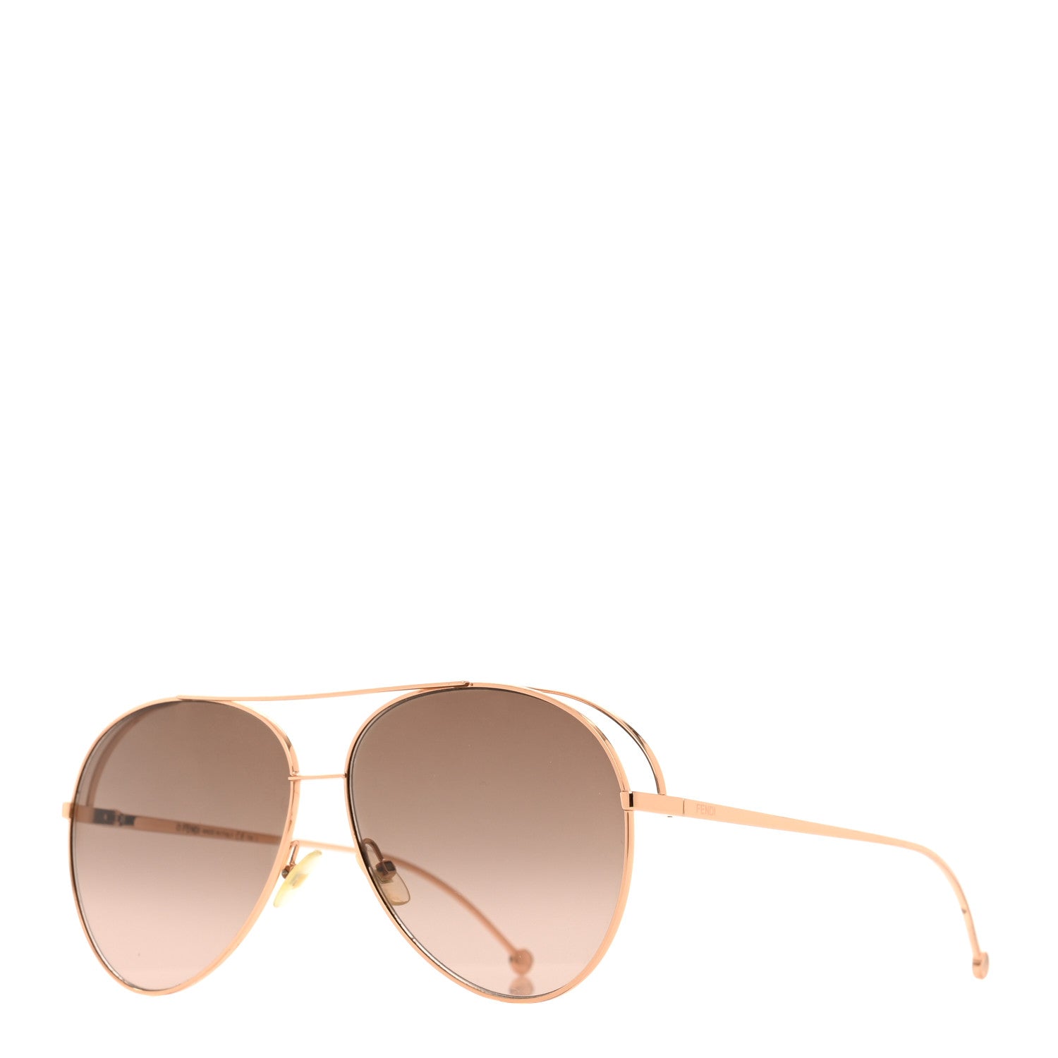 Fendi Metal Aviator Sunglasses FF0286/S Gold 1 of 7