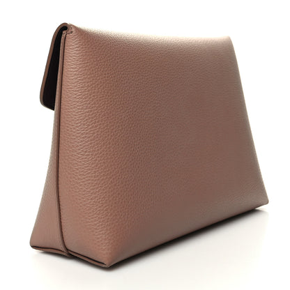 Mulberry Classic Grain Calfskin Darley Cosmetic Pouch Sable 3 of 9