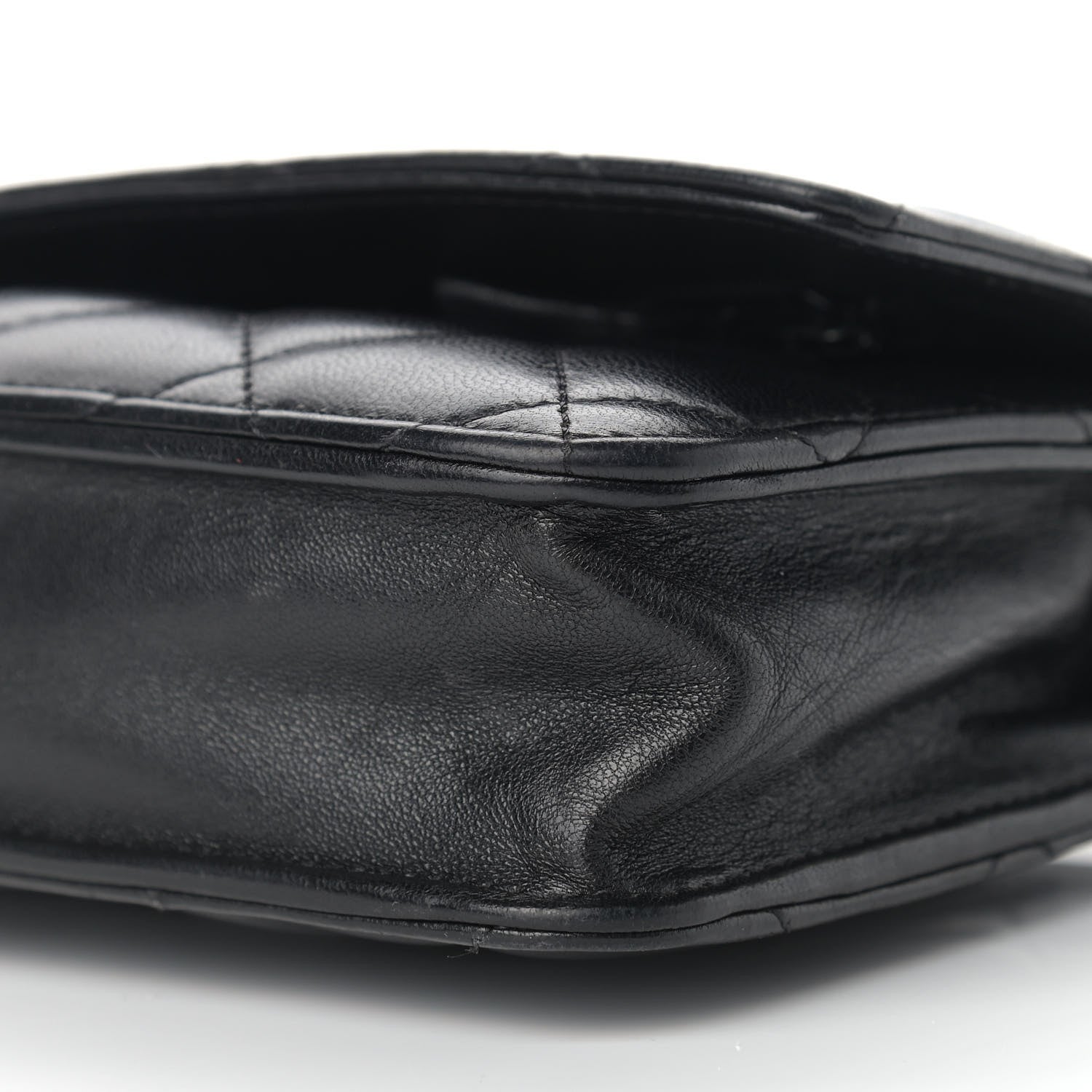 Chanel Lambskin Quilted Wallet On Chain WOC Black 13 of 14